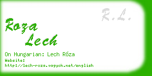 roza lech business card